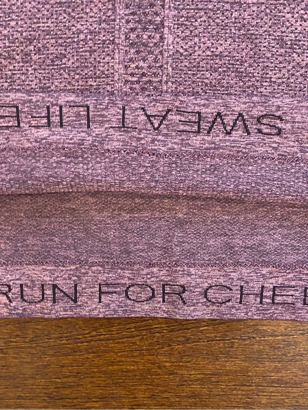 Lululemon Swiftly Tech Short Sleeve 2.0 Tee Heathered Mauve Maroon Size 10 - Picture 3 of 5